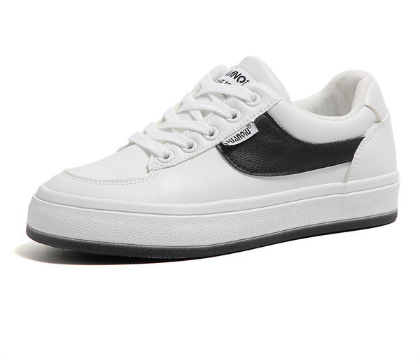 Ženske tenisice sa vezicama u bijeloj boji i ravnim đonom