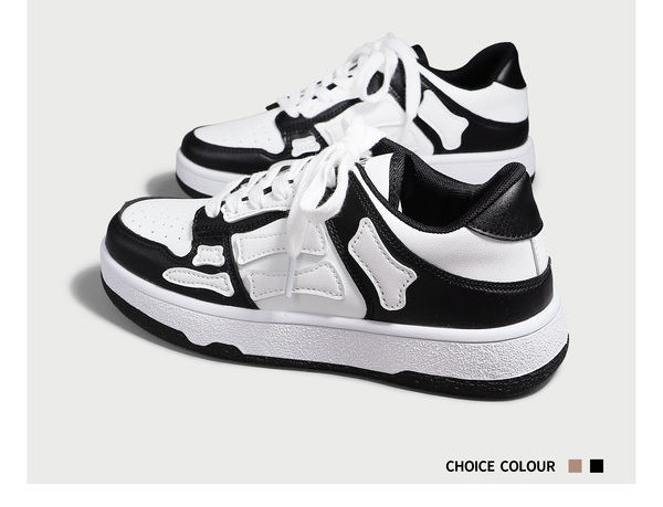 Γυναικεία casual sneakers από οικολογικό δέρμα σε δύο χρώματα