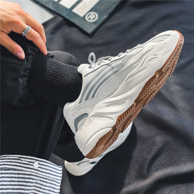 Μοντέρνα ανδρικά πάνινα παπούτσια με τραχιά σόλα - πολλά χρώματα