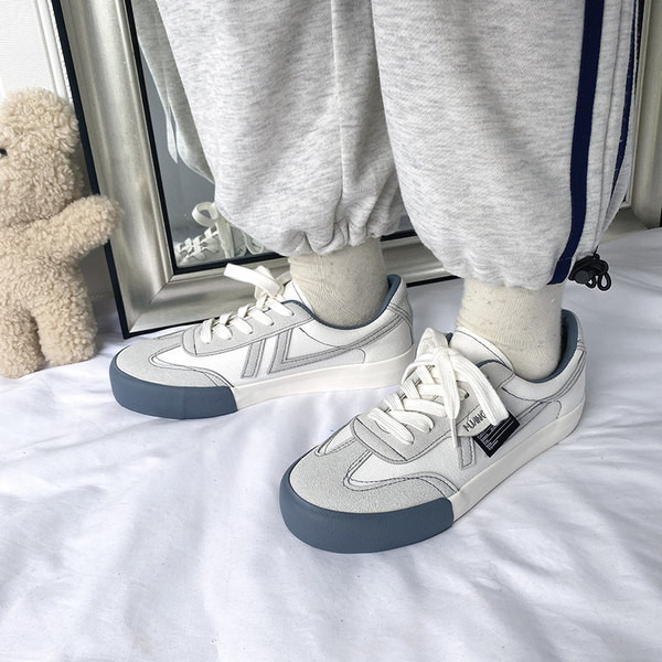 Tenisi dama casual din material textil cu sireturi