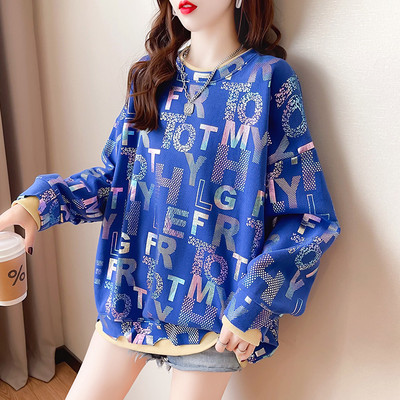 Bluza de dama model larg cu model colorat