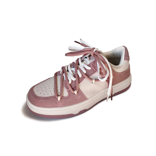 Tenisi de dama de culoare roz si sireturi