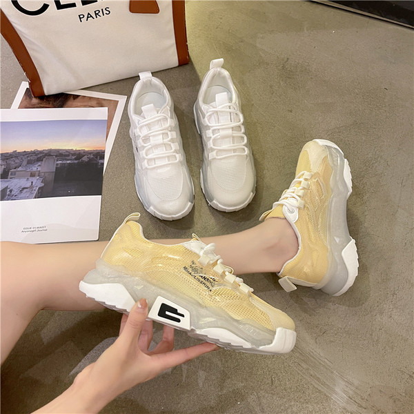 Adidasi de dama cu talpa plata si sireturi din silicon