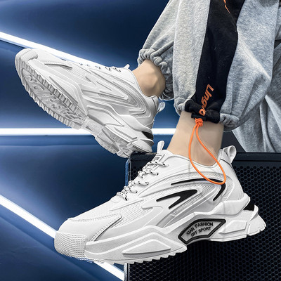 Muške jesenske tenisice s debelim potplatom i mrežastim dijelom