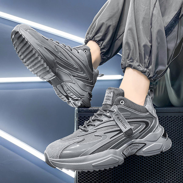 Muške jesenske tenisice s debelim potplatom i mrežastim dijelom