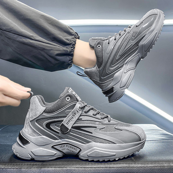 Muške jesenske tenisice s debelim potplatom i mrežastim dijelom