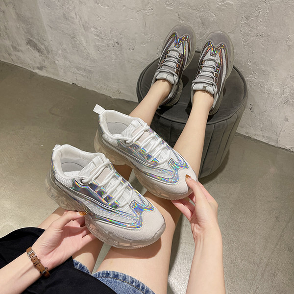 Adidasi moderni de dama cu talpa din silicon model rotunjita