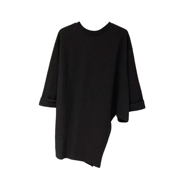 Široka asimetrična bluza s 3/4 rukavima