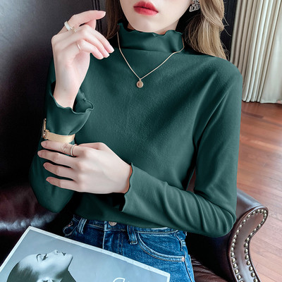 Bluza de dama model nou cu brat lung si guler polo