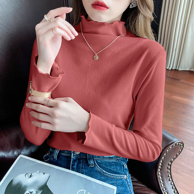 Bluza de dama model nou cu brat lung si guler polo