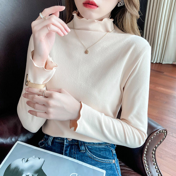 Bluza de dama model nou cu brat lung si guler polo