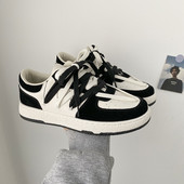 Casual γυναικεία sneakers από ύφασμα με κορδόνια και επίπεδη σόλα