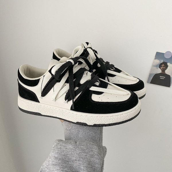 Casual γυναικεία sneakers από ύφασμα με κορδόνια και επίπεδη σόλα