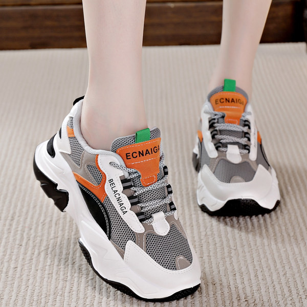 Adidasi de dama cu sireturi si talpa plata