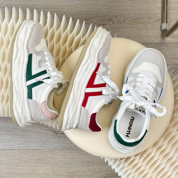 Adidasi casual dama cu margini si talpa plata