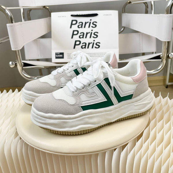 Adidasi casual dama cu margini si talpa plata