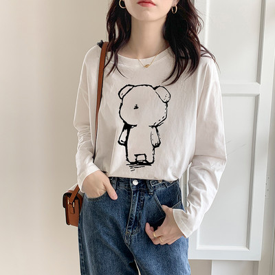 Bluză de damă lată cu aplicație