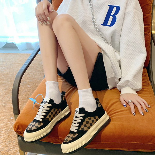 Tenisi dama in carouri cu cravate in doua culori