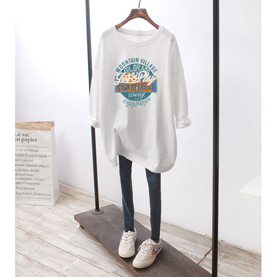 Bluză lată casual de damă cu imprimeu color