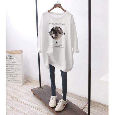 Bluză lată casual de damă cu imprimeu color