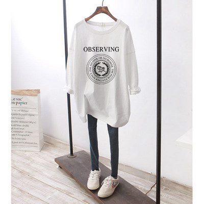 Bluză lată casual de damă cu imprimeu color