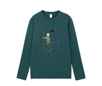 Ležerna proljetno-jesenska bluza s printom u boji