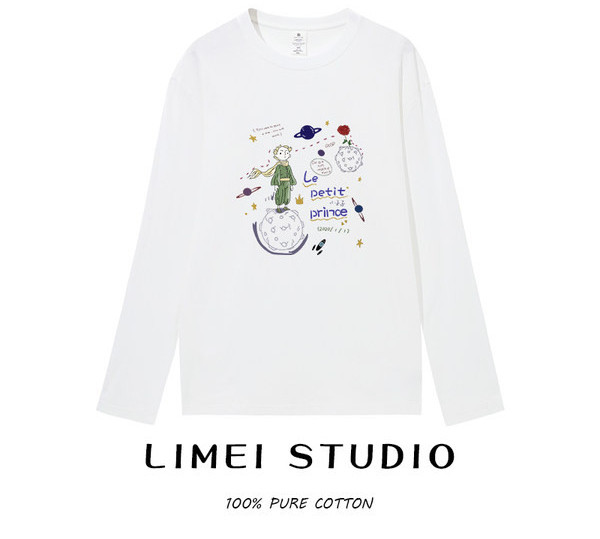 Ležerna proljetno-jesenska bluza s printom u boji