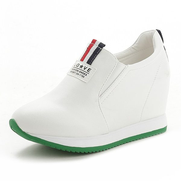 Kožne ženske tenisice sa natpisom