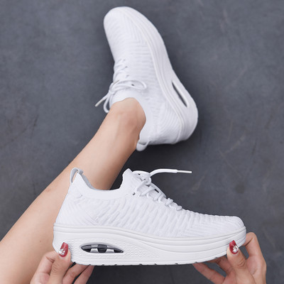 Ženske tekstilne tenisice sa zračnom komorom i vezicama