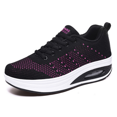 Ženske tekstilne tenisice sa zračnom komorom i vezicama