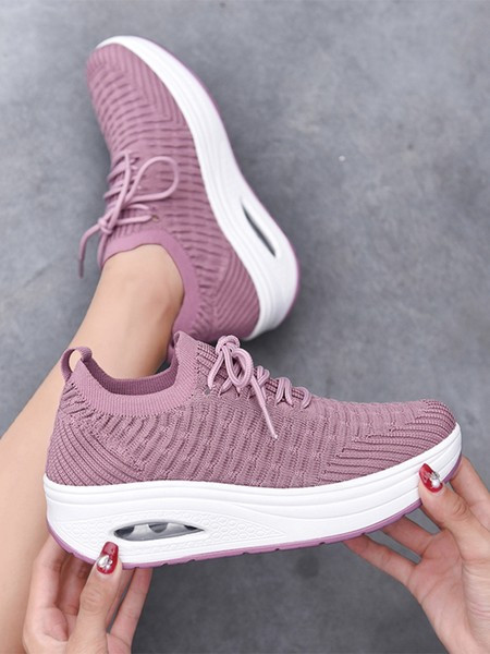 Ženske tekstilne tenisice sa zračnom komorom i vezicama