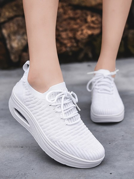 Ženske tekstilne tenisice sa zračnom komorom i vezicama