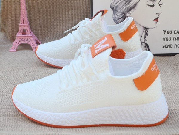 Ženske tekstilne tenisice s vezicama u bijeloj boji