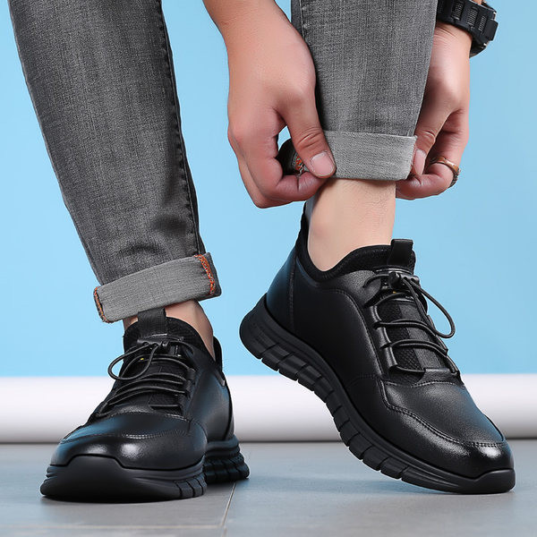 Muške kožne tenisice crne boje