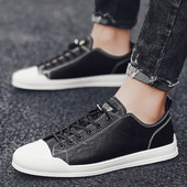 Casual muške tenisice od eko kože - ravni đon