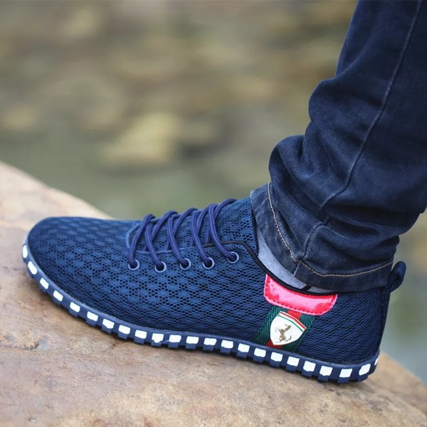 Mrežaste cipele za slobodno vrijeme za muškarce - lagane i udobne s ravnim potplatom