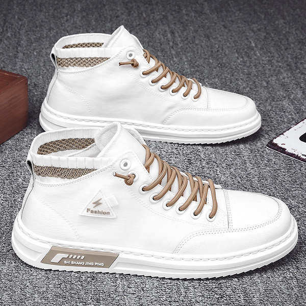 Jesenske muške tenisice do gležnja od eko kože - više modela