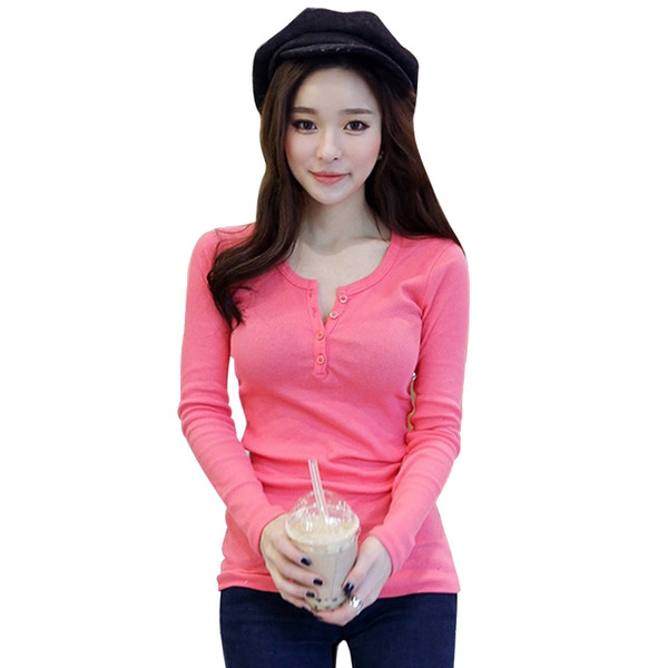 Ženska pripijena bluza od samtastog žerseja na gumbe