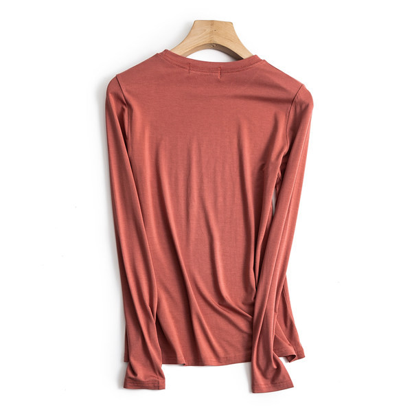 Proljetno-jesenska bluza s ovalnim izrezom - različite boje