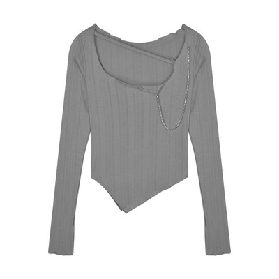 Asimetrična ženska bluza na veze