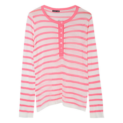 Prugasta ženska bluza s gumbima