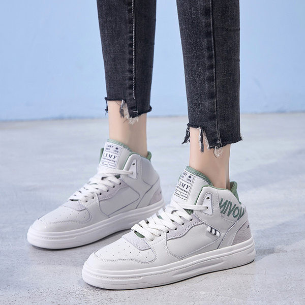 Tenisi casual dama din piele ecologica cu broderie