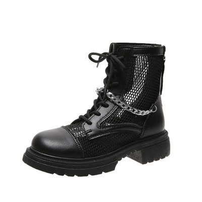 Ženske moderne gležnjače s metalnim lancem