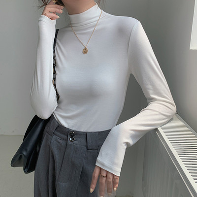 Νέο μοντέλο γυναικεία μπλούζα με ψηλό γιακά πόλο - διάφορα χρώματα