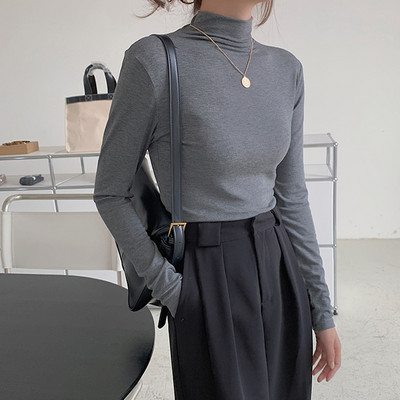 Νέο μοντέλο γυναικεία μπλούζα με ψηλό γιακά πόλο - διάφορα χρώματα