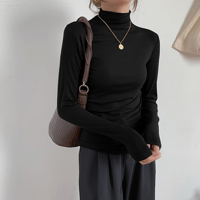 Νέο μοντέλο γυναικεία μπλούζα με ψηλό γιακά πόλο - διάφορα χρώματα