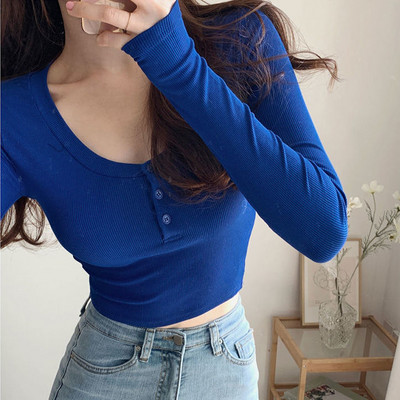 Ležerna ženska bluza na dugmad i dugih rukava u tri boje