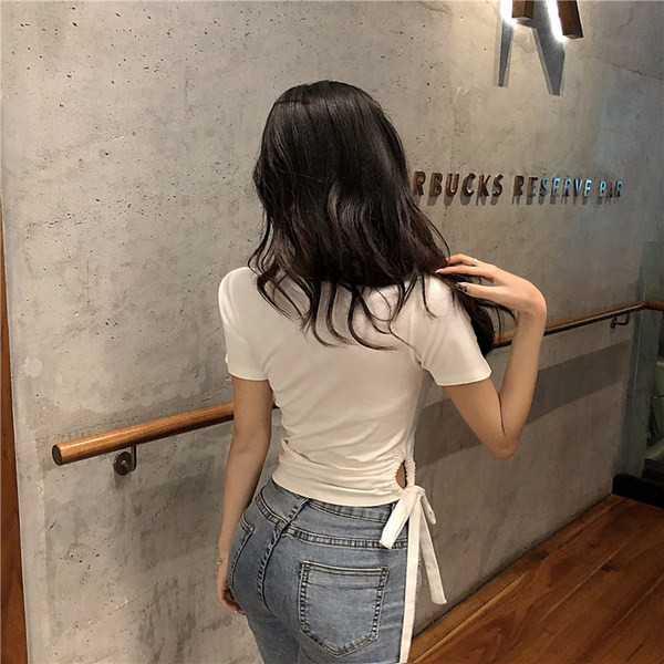 Tanak ženski model majice s kratkim ili dugim rukavima