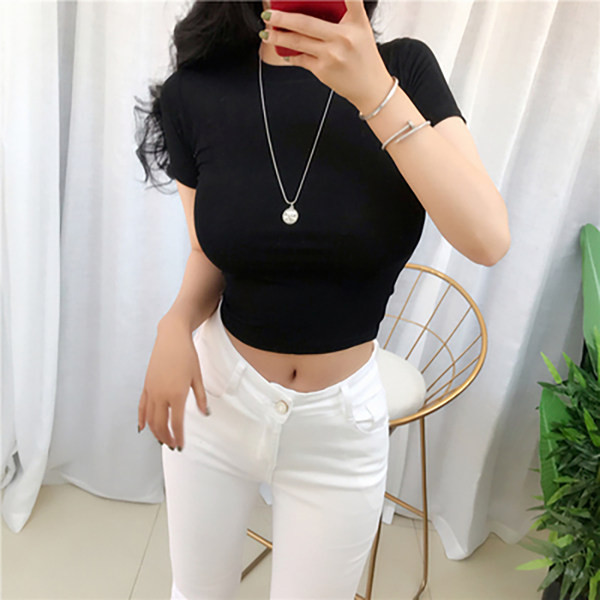 Ženska pripijena bluza kratkih rukava