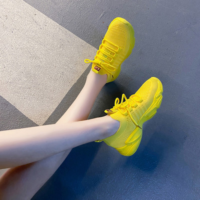 Tenisi dama textile cu sireturi si talpa plata